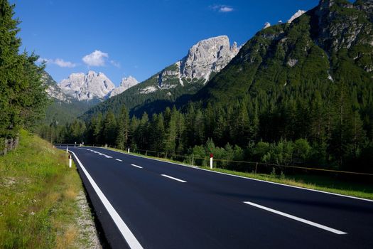 Road in a mountain landscape