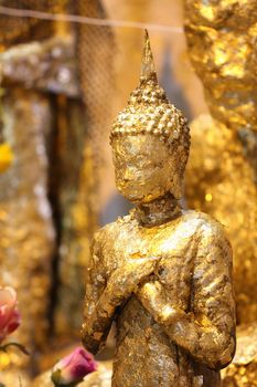 Golden Buddha in the old temple