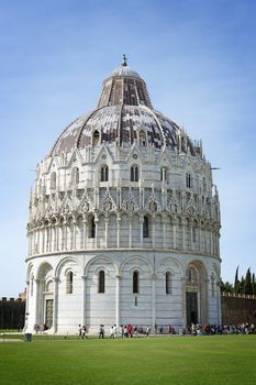 Famous square piazza miracoli in Pisa, Tuscany, Italia