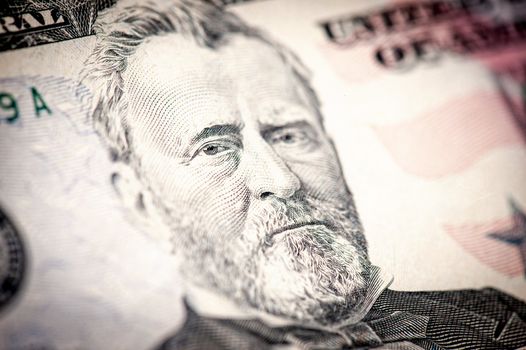 President Ulysses S. Grant from 50 dollar bill.