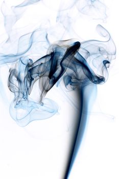 blue smoke abstract background close up