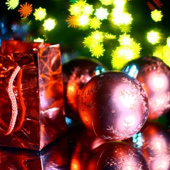 holiday gifts background warm stars 
