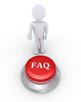 3d person is showing the FAQ button