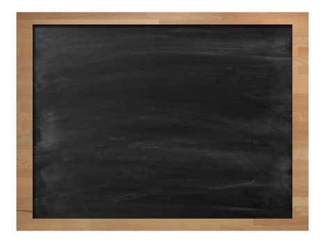 A school chalk board with chalk stains