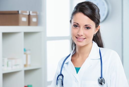 Portrait of a confident woman doctor in her office