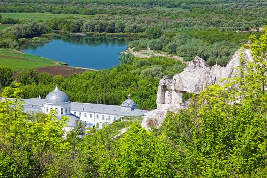 Divnogorsky Sacred Uspensky man's monastery in the summer