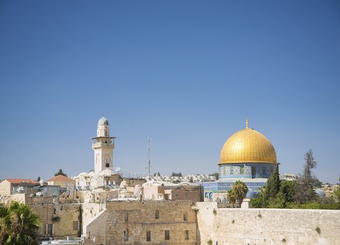 walled old town of jerusalem israel