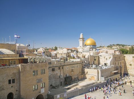 walled old town of jerusalem israel