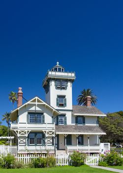 Historic Point Fermin Lighthouse in San Pedro, California.