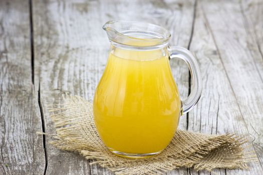 fruit juice in a cruet