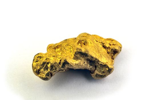 gold nugget in the studio very close