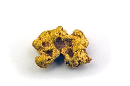 gold nugget in the studio very close