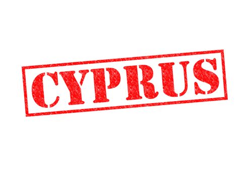 CYPRUS Rubber Stamp over a white background.