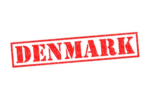 DENMARK Rubber Stamp over a white background.