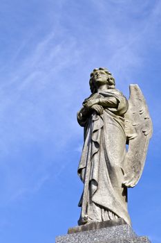 An Angel statue in a London graveyard.