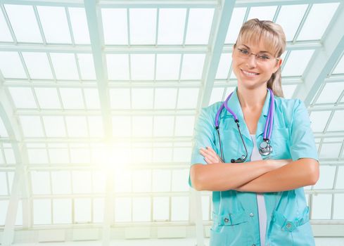 Young female doctor portrait