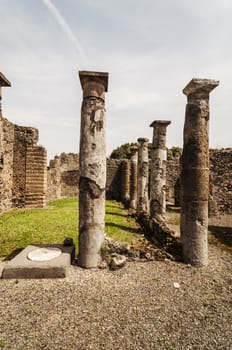 archeologic ruins of Pompeii in Italy