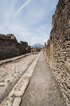 archeologic ruins of Pompeii in Italy