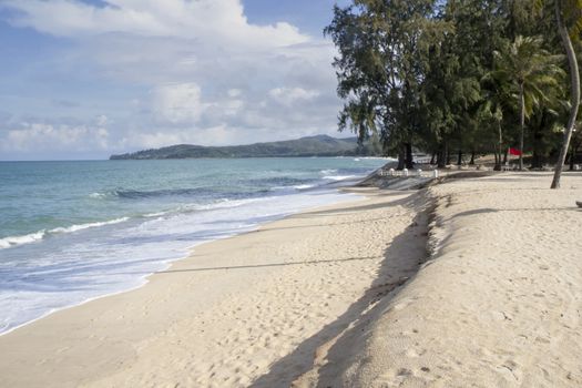 Bang Tao beach, Phuket, Thailand on a sunny day