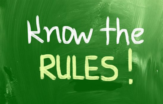 Know The Rules Concept