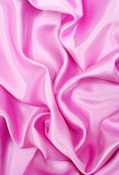Smooth elegant pink silk can use as background 