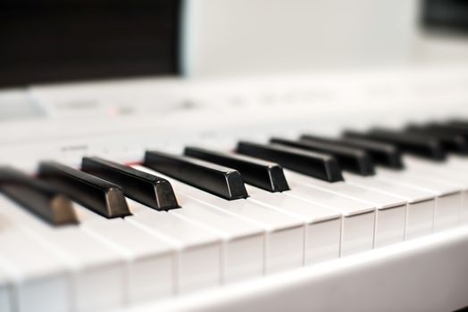 Black and white piano keys