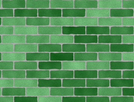 green brick wall texture