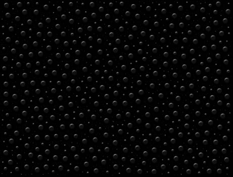 Black dotted surface texture background