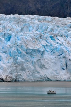 Juneau Alaska with glaciers and water