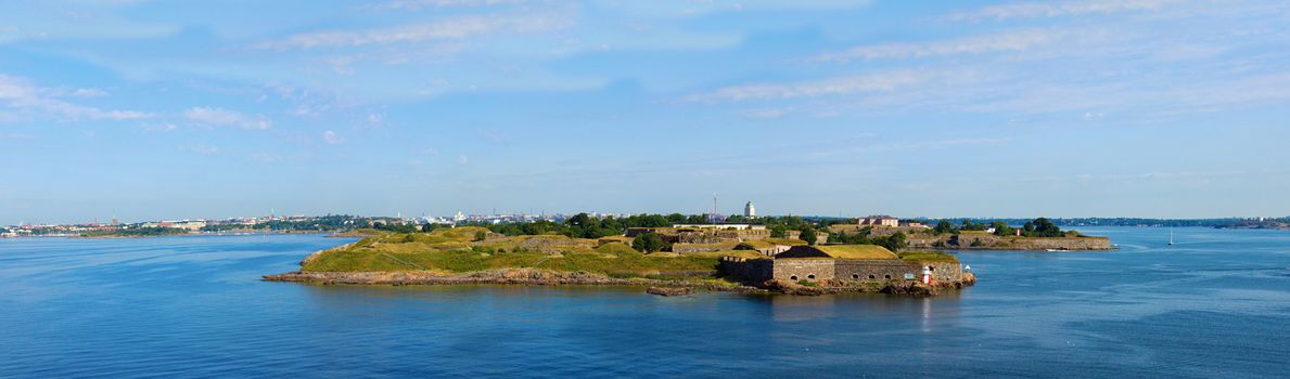 
Panoramic view on a fortress of Suomenlinn in summer day, Helsinki, Finland


