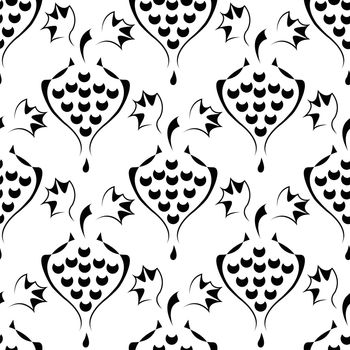 seamless pattern with  elegance vine or wine symbol
