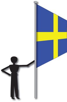 flag from country sweden