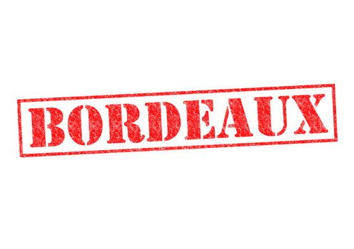 BORDEAUX Rubber Stamp over a white background.