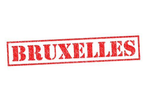 BRUXELLES Rubber Stamp over a white background.