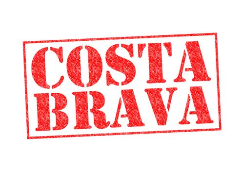 COSTA BRAVA Rubber Stamp over a white background.