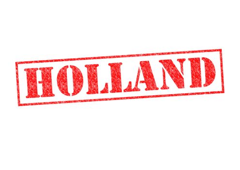 HOLLAND Rubber Stamp over a white background.