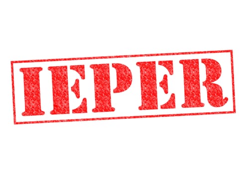 IEPER Rubber Stamp over a white background.
