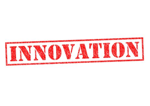 INNOVATION Rubber Stamp over a white background.