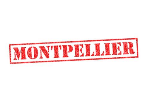 MONTPELLIER Rubber Stamp over a white background.