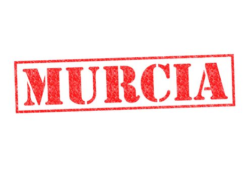 MURCIA Rubber Stamp over a white background.
