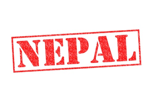 NEPAL Rubber Stamp over a white background.