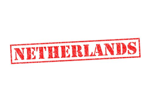 NETHERLANDS Rubber Stamp over a white background.