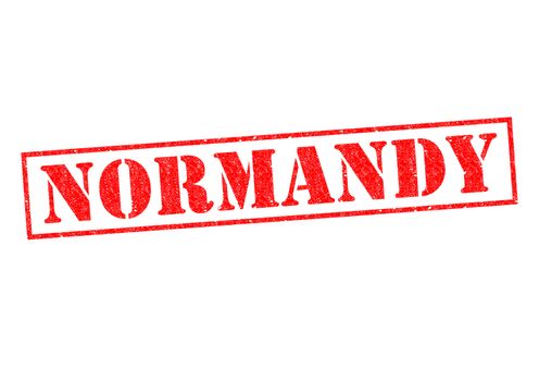 NORMANDY Rubber Stamp over a white background.