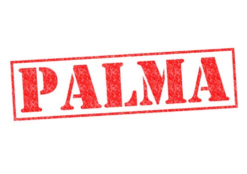 PALMA Rubber Stamp over a white background.