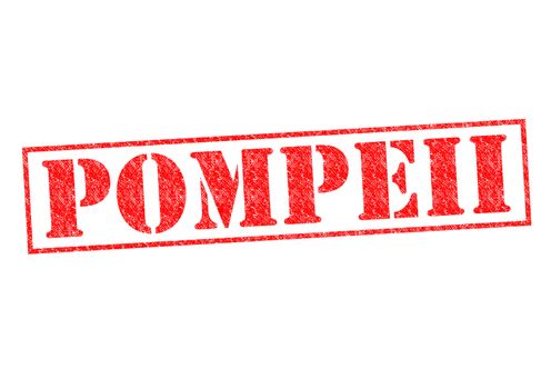 POMPEII Rubber Stamp over a white background.