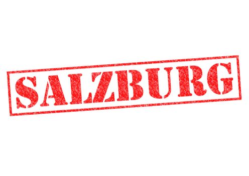 SALZBURG Rubber Stamp over a white background.