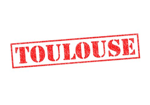 TOULOUSE Rubber Stamp over a white background.