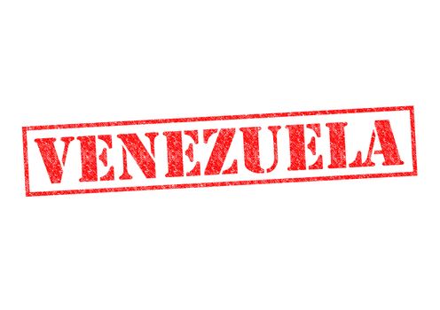 VENEZUELA Rubber Stamp over a white background.