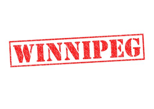 WINNIPEG Rubber Stamp over a white background.