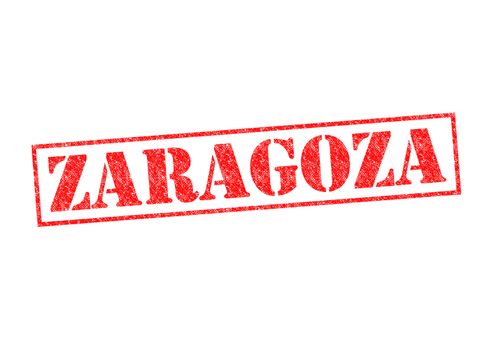 ZARAGOZA Rubber Stamp over a white background.